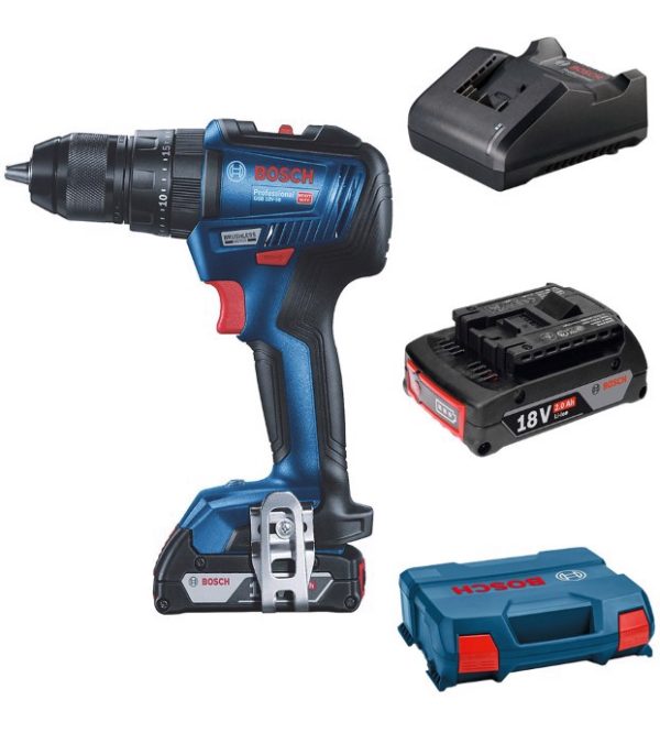 دریل پیچ گوشتی ضربه ای شارژی GSB 18V-50 باتری ۲ آمپر بوش