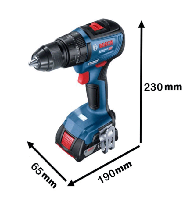 دریل پیچ گوشتی ضربه ای شارژی GSB 18V-50 بوش (با باتری و شارژر)