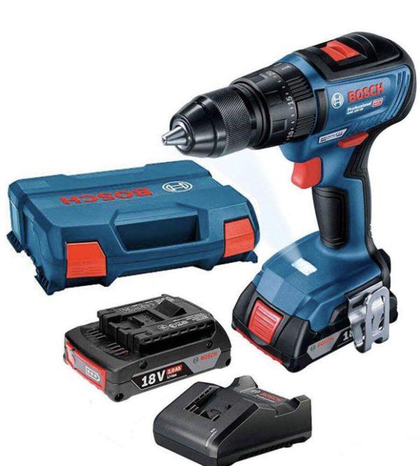 دریل پیچ گوشتی ضربه ای شارژی GSB 18V-50 باتری ۲ آمپر بوش